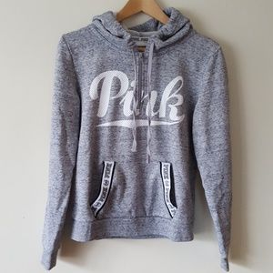 PINK half-zip hoodie